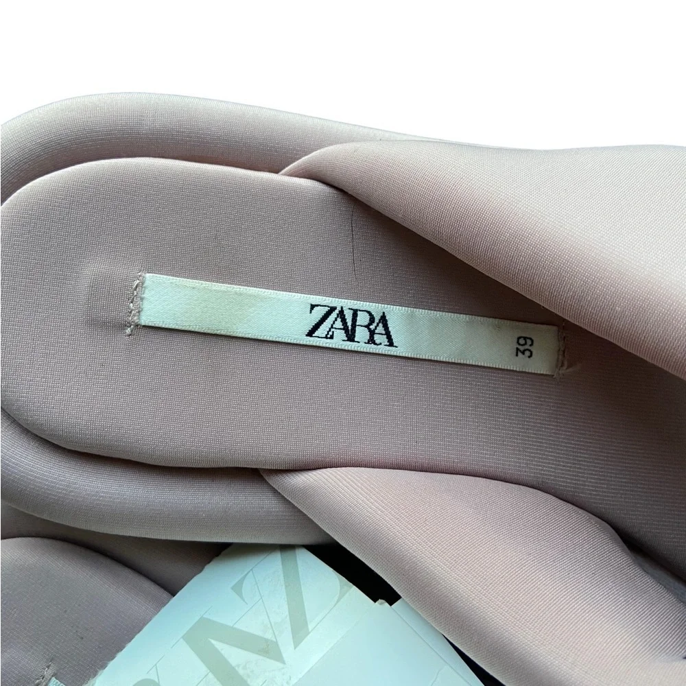 Zara Puff Slides Crisscrossed Sandals - Picture 11 of 13